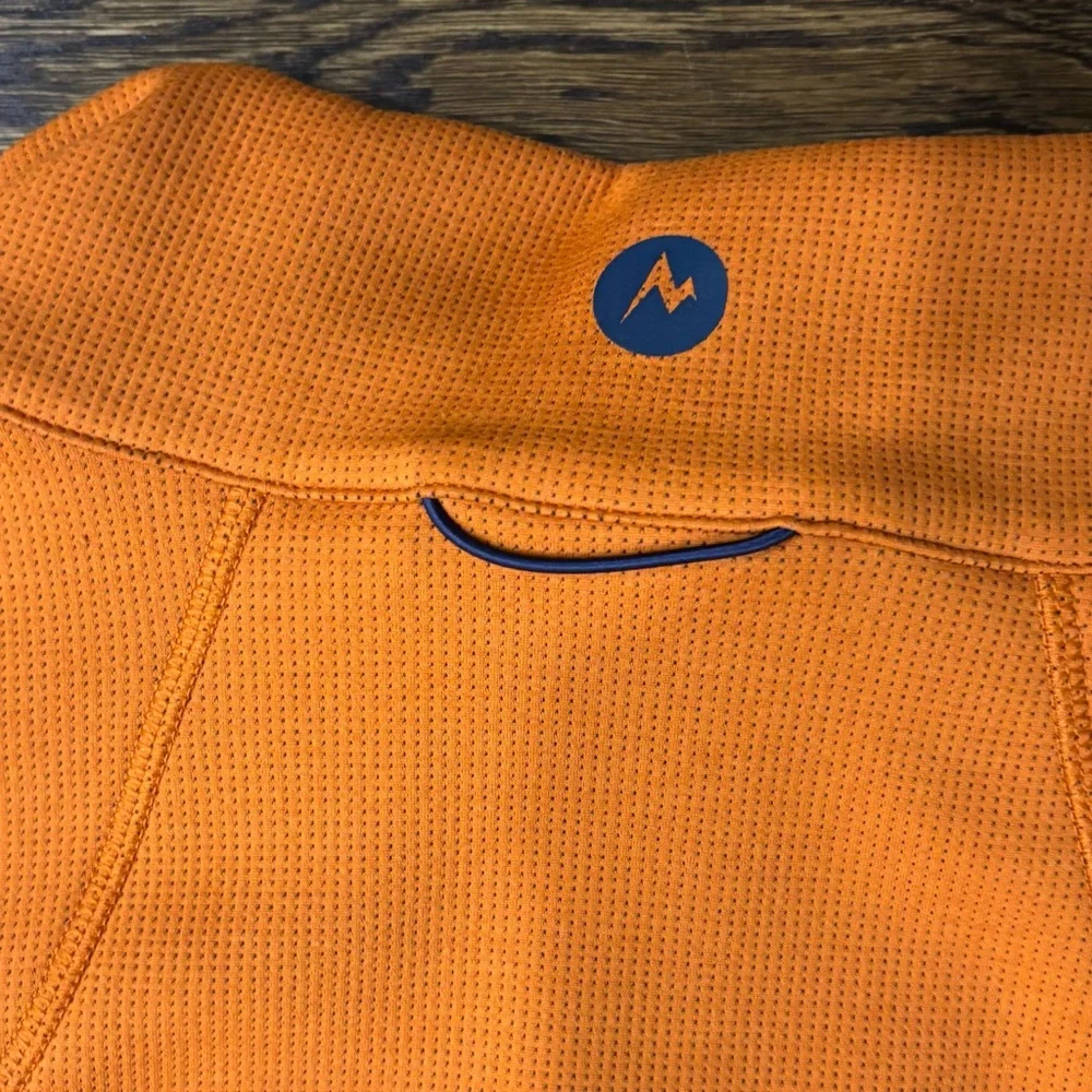 Marmot Orange and Navy 1/4 Zip Pullover Size XL - Picture 5 of 6